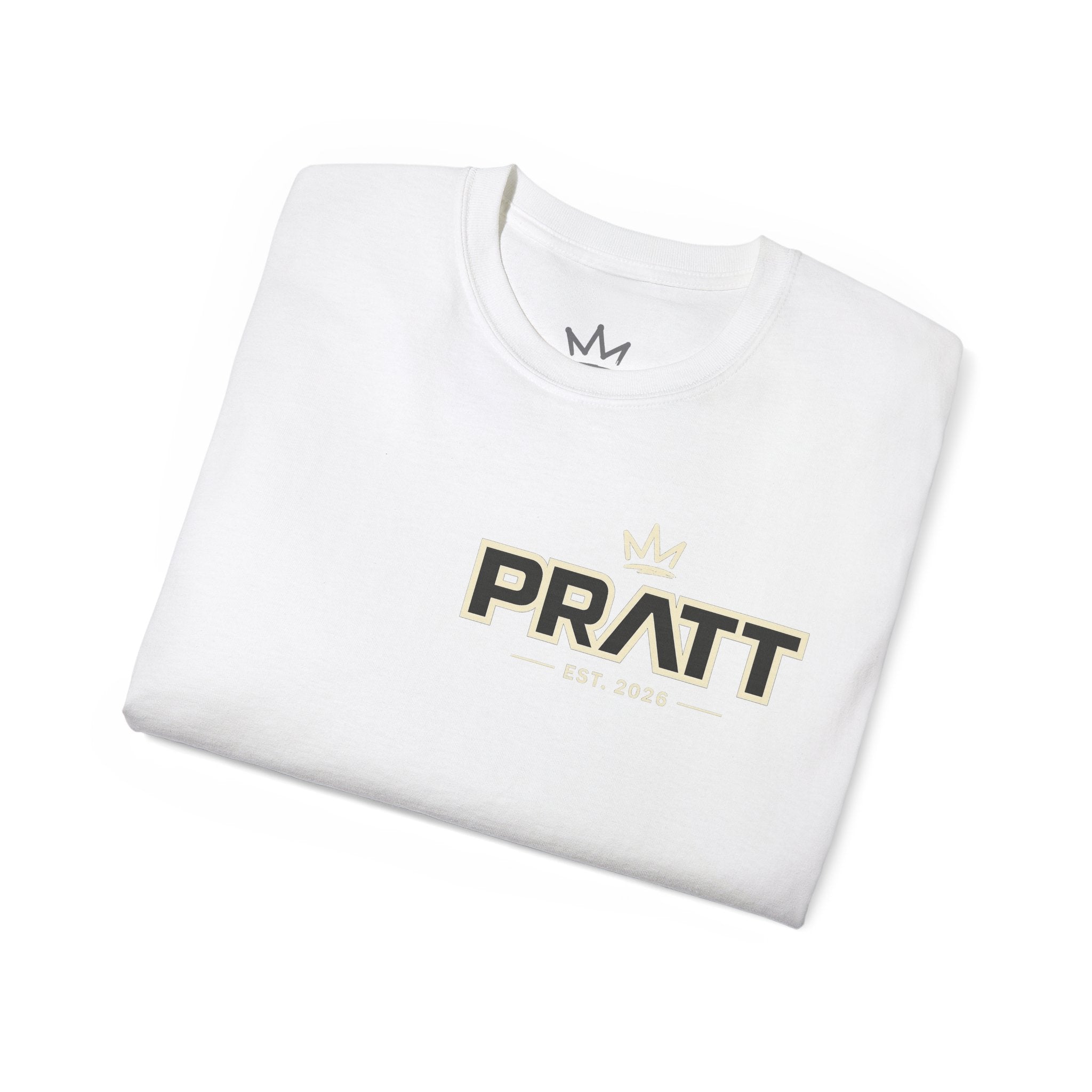 Men’s White Graphic T-Shirt – PRATT Original Streetwear Tee