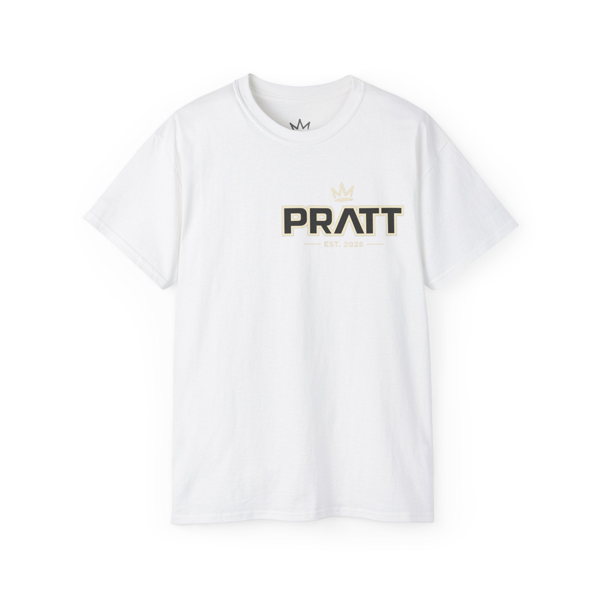 Men’s White Graphic T-Shirt – PRATT Original Streetwear Tee