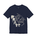 Women's Navy Octopus Graphic T-Shirt – PRATT Nautical Vintage Cotton Tee | Airlume Crew Neck Streetwear
