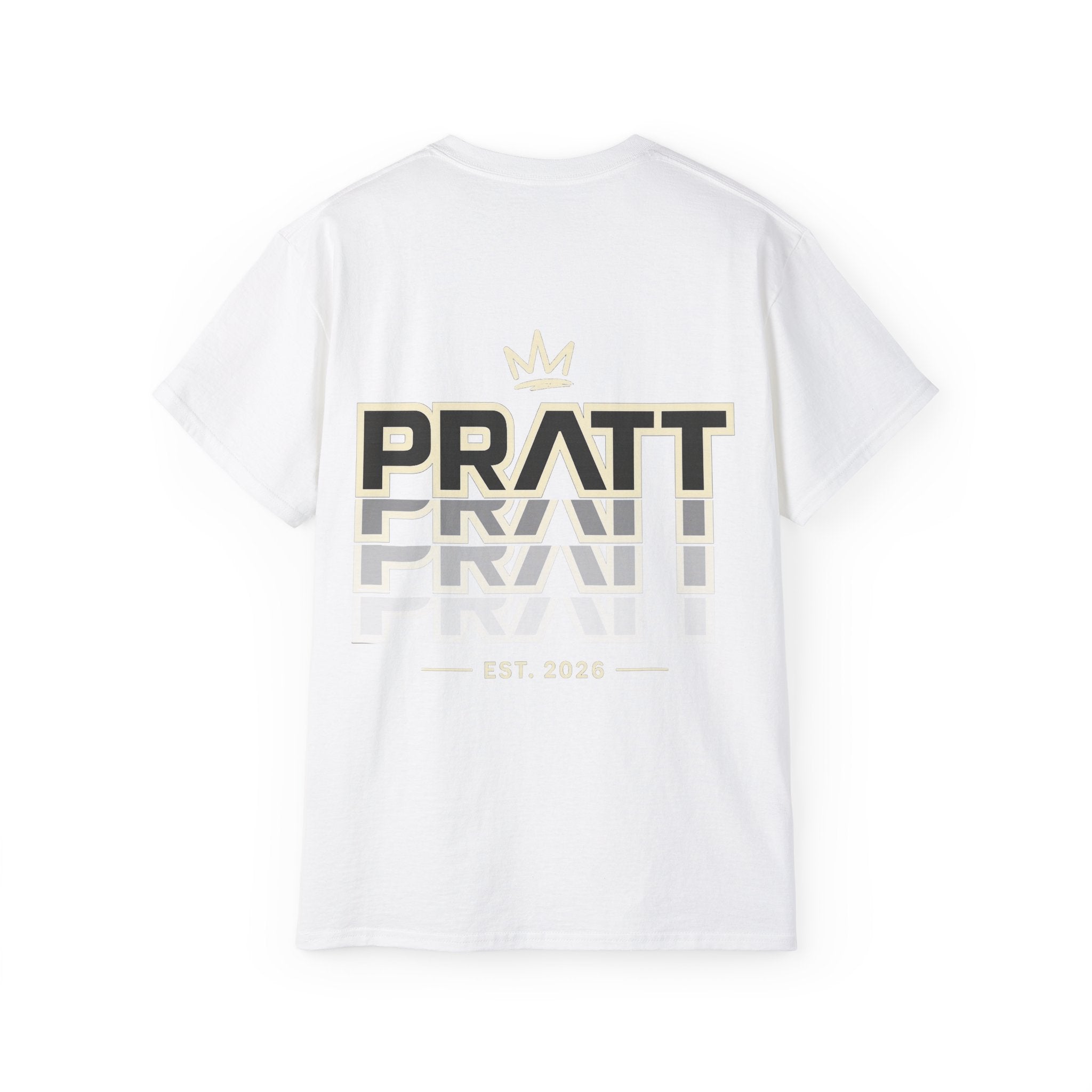 Men’s White Graphic T-Shirt – PRATT Original Streetwear Tee