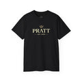 Men’s Black Graphic T-Shirt – PRATT Gold Streetwear Tee
