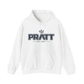 Men’s White & Navy Hoodie – PRATT Octopus Graphic Streetwear Hoodie