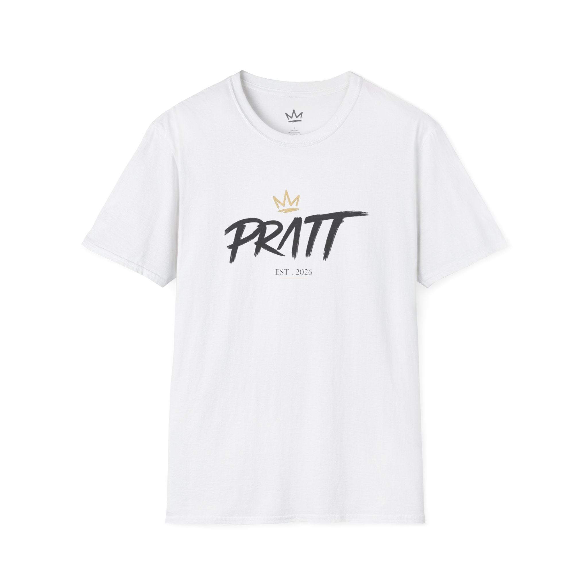 Men’s White Cotton T-Shirt – Streetwear Tee (Softstyle)
