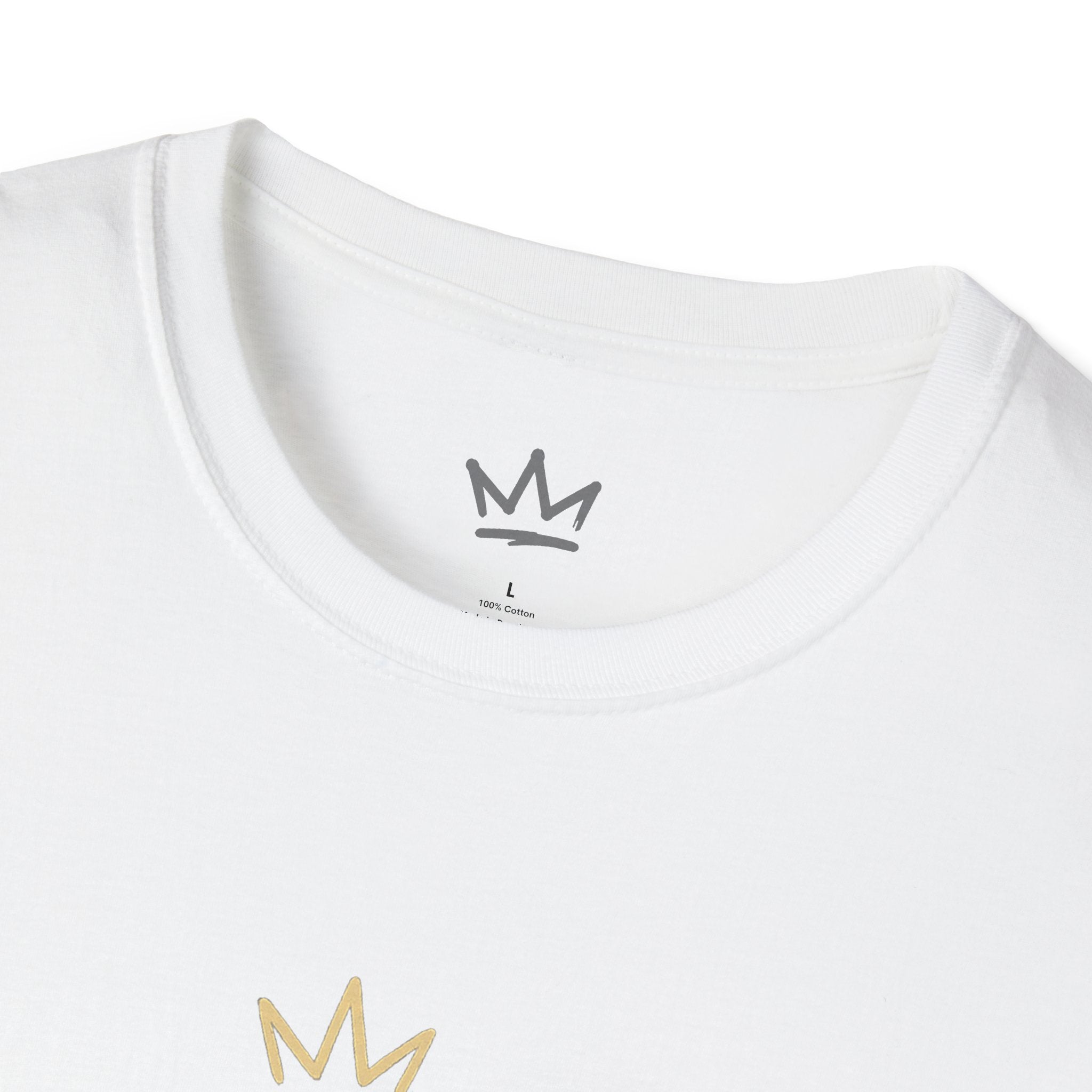 Men’s White Cotton T-Shirt – Streetwear Tee (Softstyle)