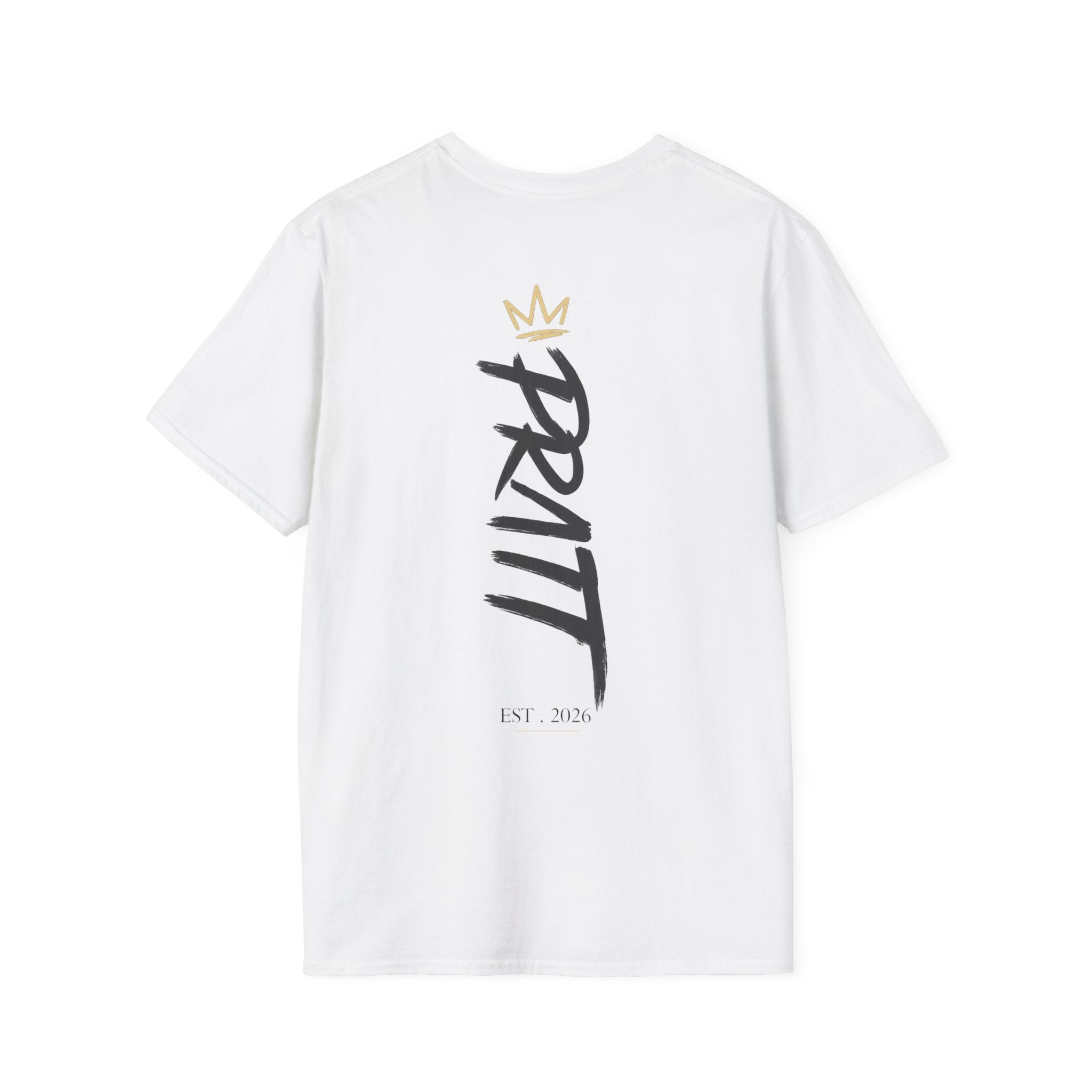 Men’s White Cotton T-Shirt – Streetwear Tee (Softstyle)