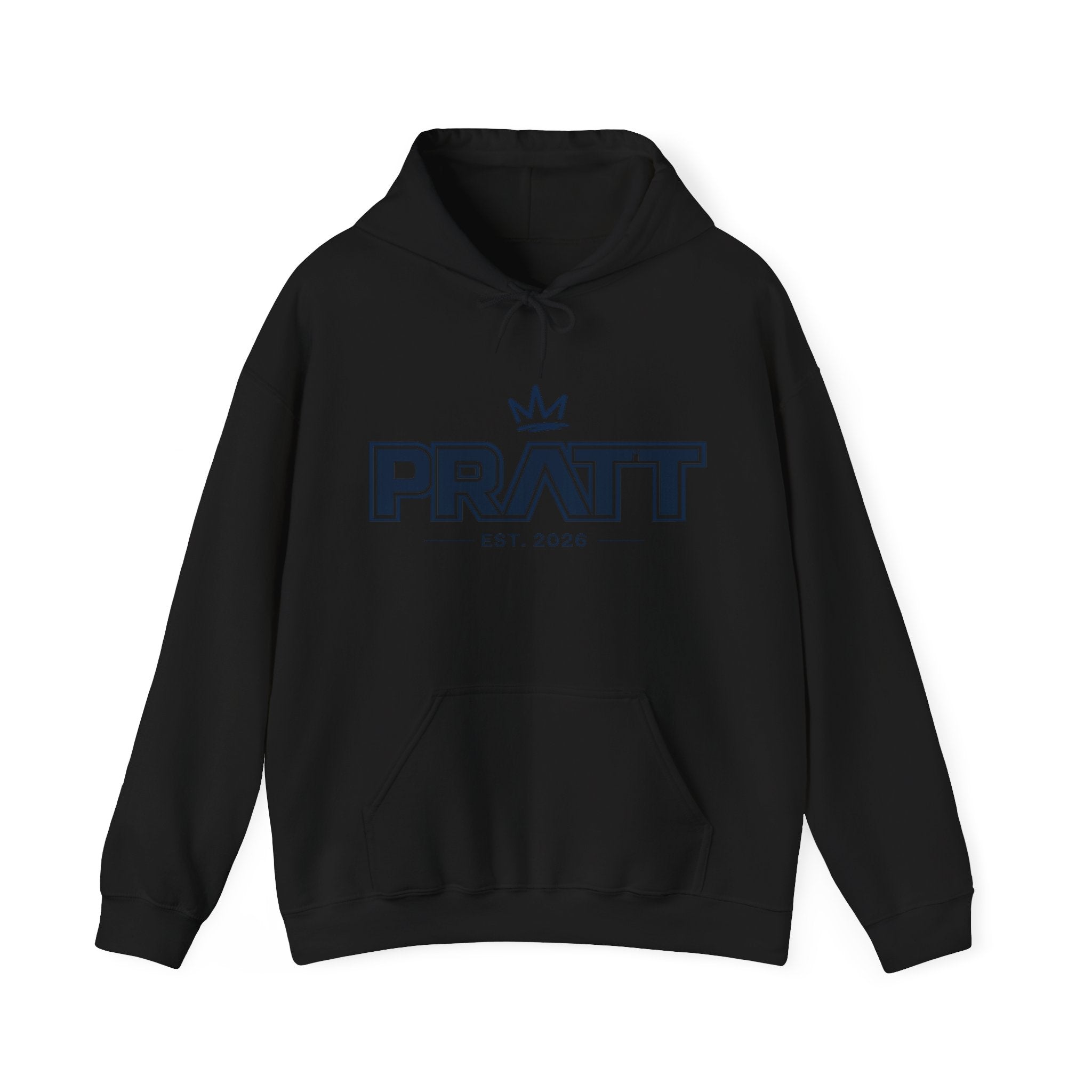 Pratt Octopus Hoodie — Streetwear Pullover with 'PRATT' Front and Octopus Back Graphic